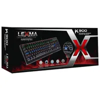 Clavier de jeu mécanique rétroéclairé Blue Switch K900 de Lexma