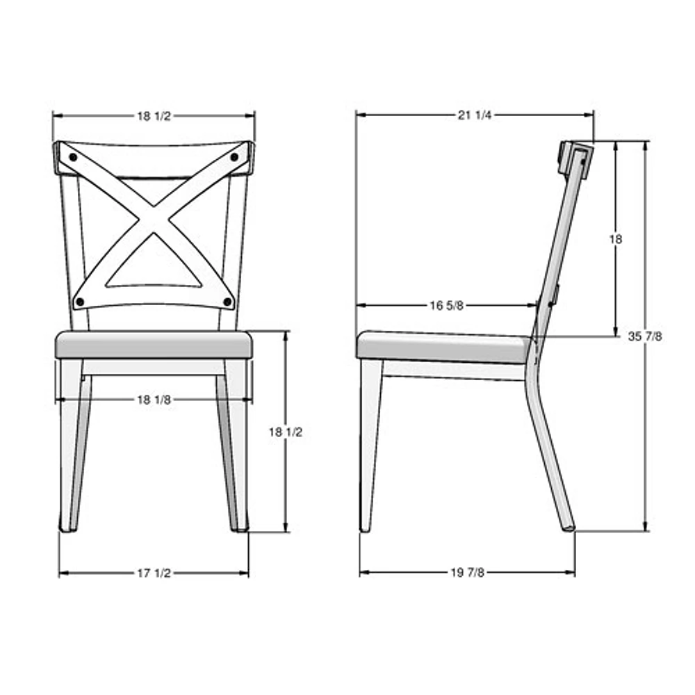 Chaise moderne Snyder