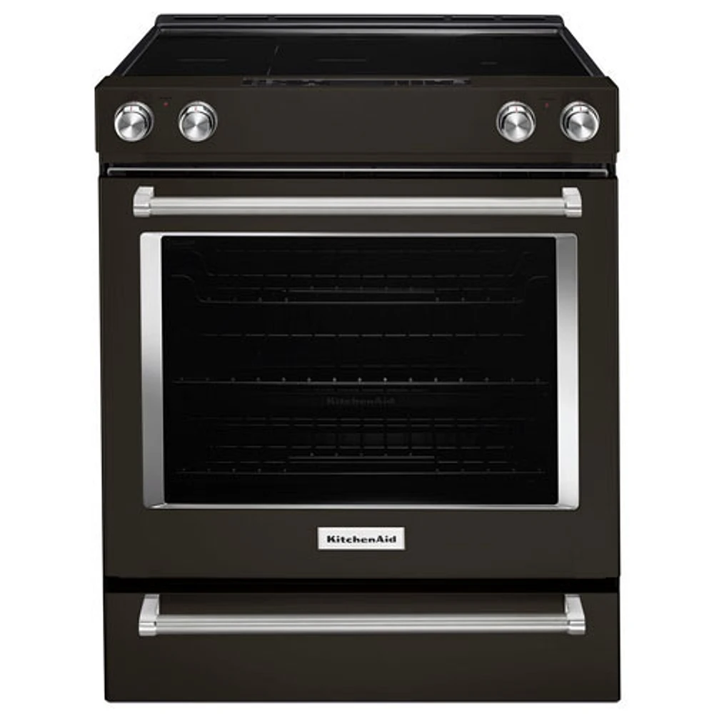 KitchenAid 30" True Convection 5-Element Slide-In Smooth Top Electric Range -Open Box-Scratch & Dent