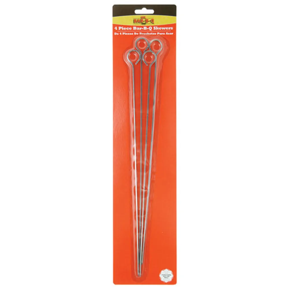 Mr. Bar B-Q 15" Chrome Skewers - 4 Pack