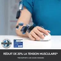 Souris à boule de commande laser sans fil MX ERGO Plus de Logitech - Noir