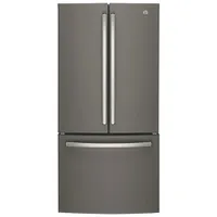 GE 33" 18.6 Cu. Ft. Counter-Depth French Door Refrigerator with LED Lighting (GWE19JMLES) - Slate
