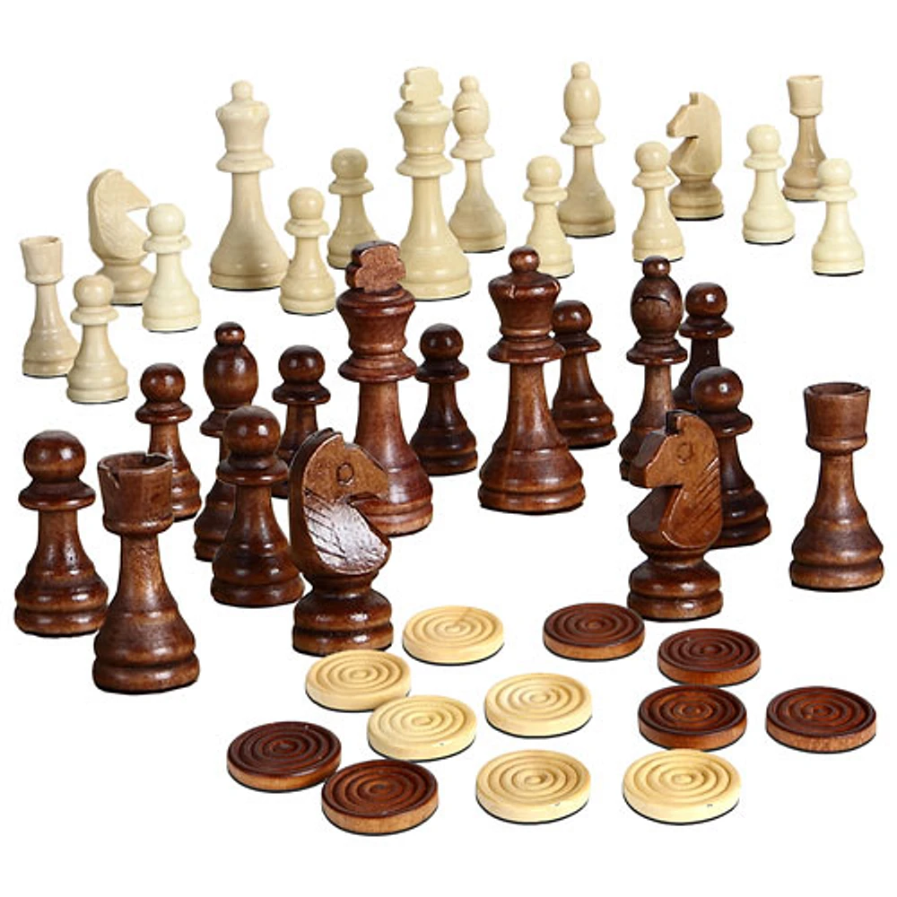 Jeu de dames et d'échecs en bois Prodigy