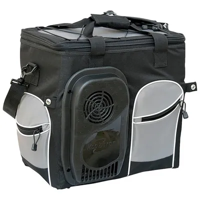Koolatron 12V Electric Cooler Bag, 25L Soft Bag Cooler - Gray/Black