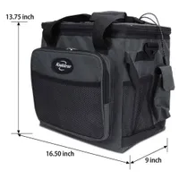 Koolatron 12V Electric Cooler Bag 25L (26 Qt) Collapsible - Grey/Black