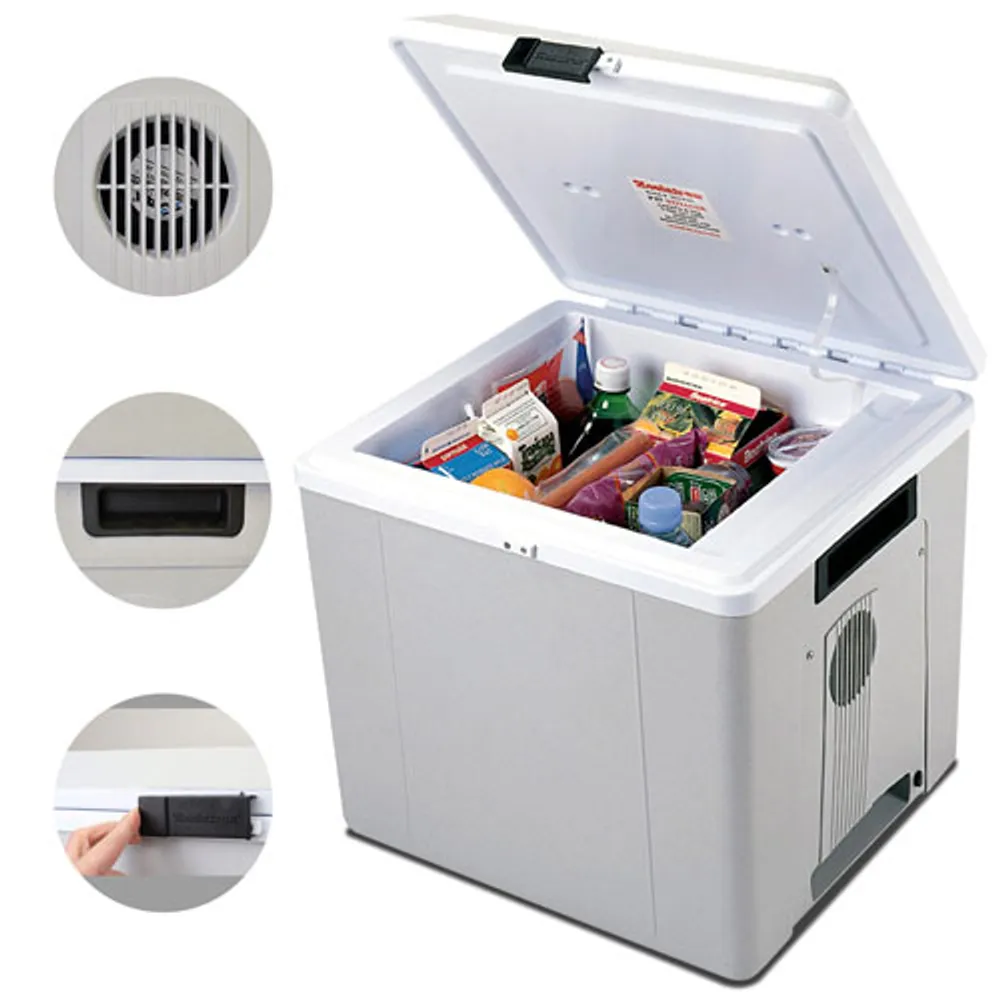 Koolatron 12V Electric Cooler/Warmer 27L (29 Qt) Two -Way Design - Grey