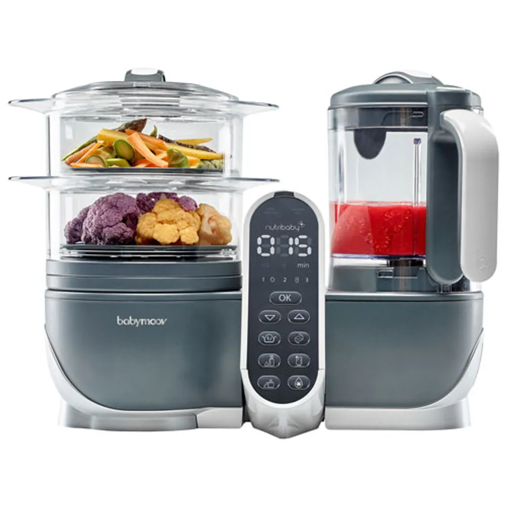 Babymoov Duo Meal Station Food Processor - Industrial Grey