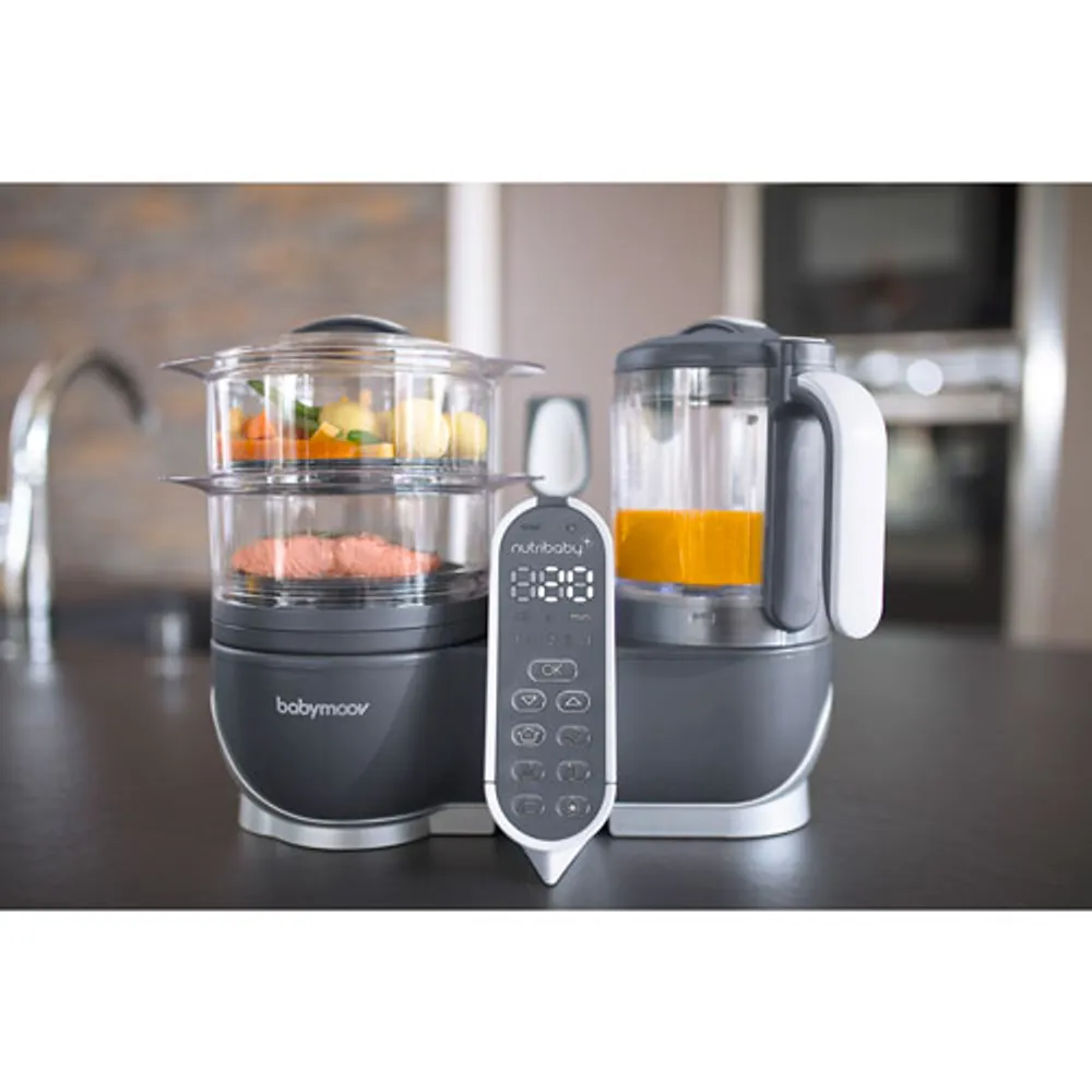 Babymoov Duo Meal Station Food Processor - Industrial Grey