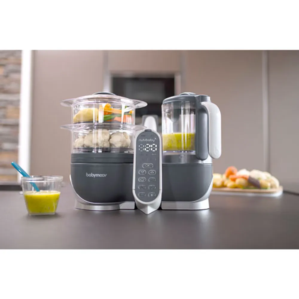 Babymoov Duo Meal Station Food Processor - Industrial Grey