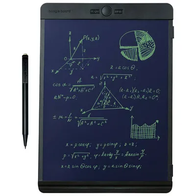 Boogie Board Blackboard Letter 8.5" x 11" LCD eWriter With Templates - Black