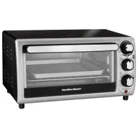 Hamilton Beach 4-Slice Toaster Oven - 0.39 cu.ft. - Black