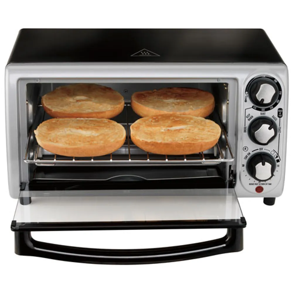 Hamilton Beach 4-Slice Toaster Oven - 0.39 cu.ft. - Black