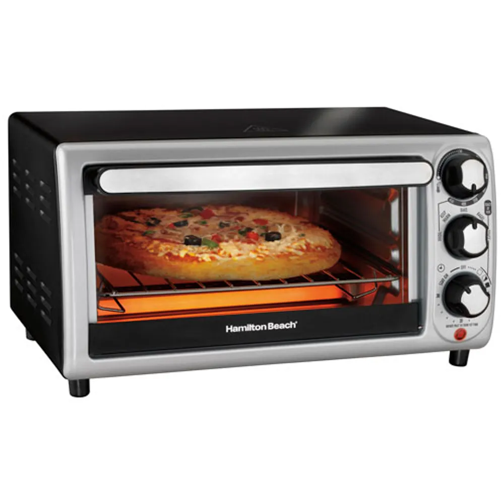 Hamilton Beach 4-Slice Toaster Oven - 0.39 cu.ft. - Black