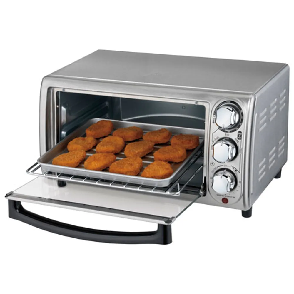 Hamilton Beach 4-Slice Toaster Oven - 0.39 cu.ft./11L - Stainless steel