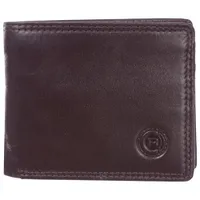 Club Rochelier Leather Bi-fold Wallet - Mahogany