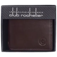 Club Rochelier Leather Bi-fold Wallet - Mahogany