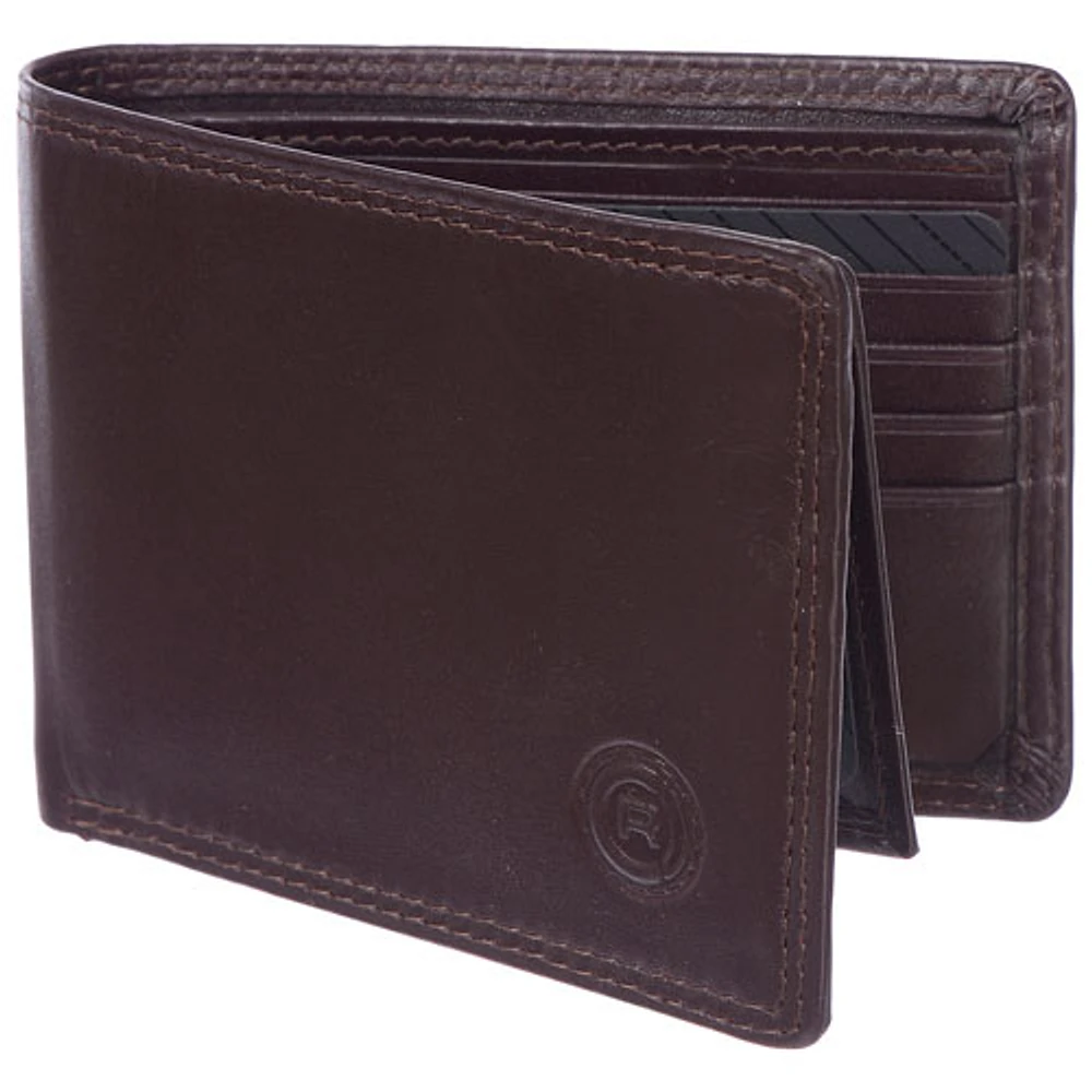 Club Rochelier Traditional Leather Bi-fold Wallet - Mahogany (4454-R2)