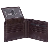 Club Rochelier Traditional Leather Bi-fold Wallet - Mahogany (4454-R2)