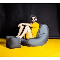 Chillybean ContemporaryBean Bag Chair - Grey