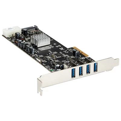 Carte USB 3.0 SuperSpeed PCI-E à 4 ports de StarTech (PEXUSB3S44V)