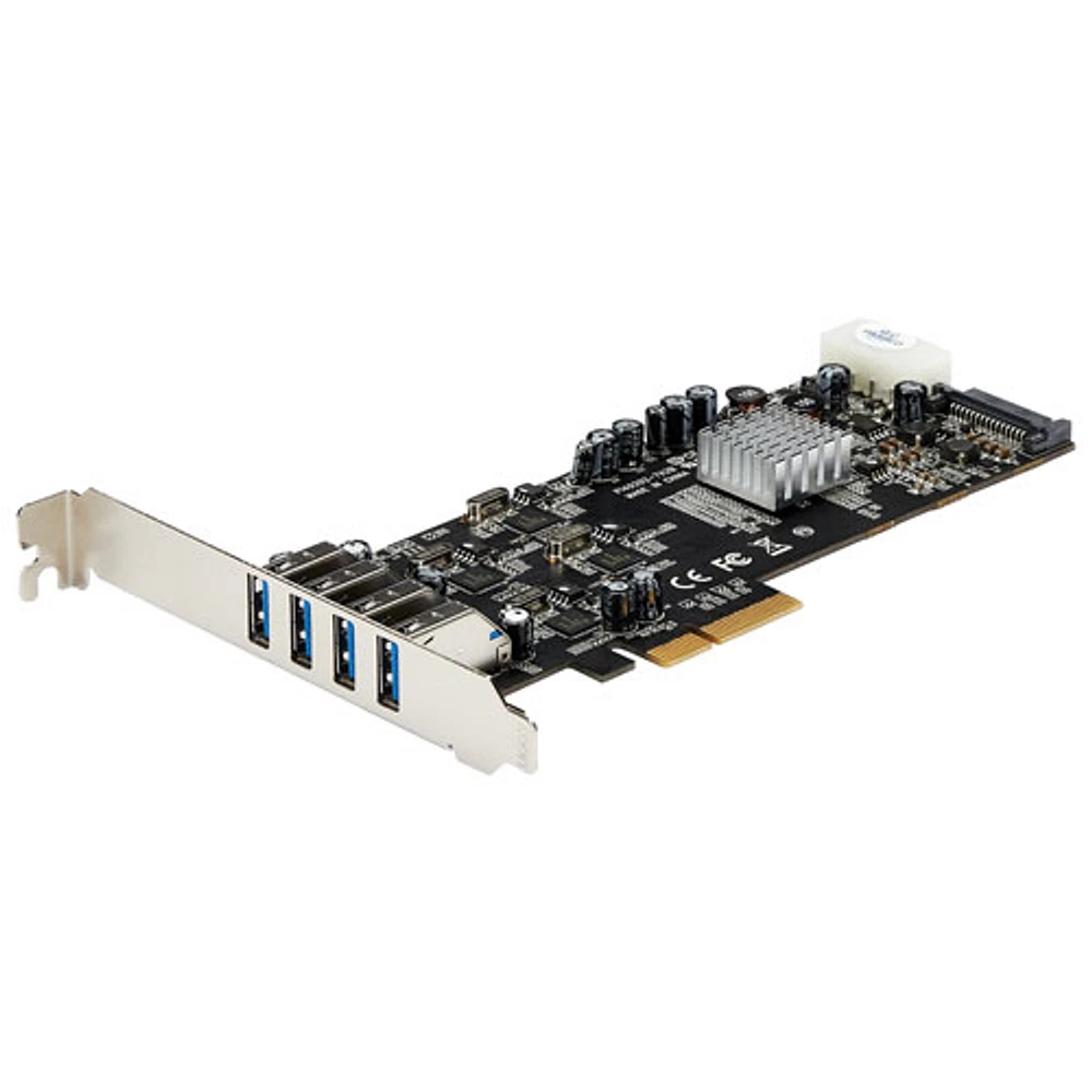 Carte USB 3.0 SuperSpeed PCI-E à 4 ports de StarTech (PEXUSB3S44V)