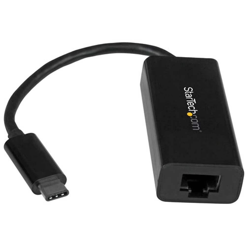 Adaptateur USB-C/Thunderbolt 3 vers réseau Ethernet Gigabit de StarTech (US1GC30B)