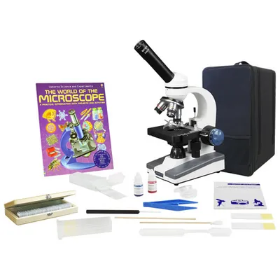 Walter Products Monocular Compound Microscope with LED Illumination (PBC-505SLRC-P3)