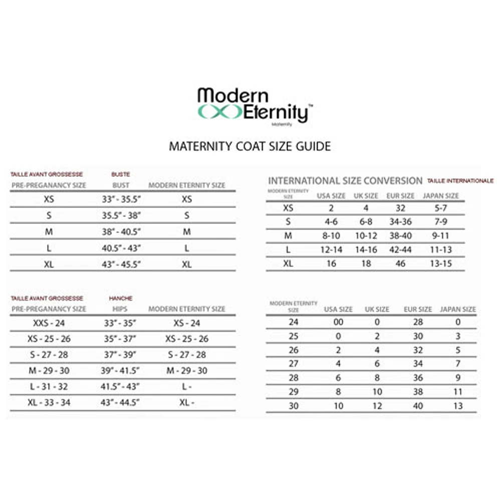 Parka de maternité garni de duvet Sara de Modern Eternity - Très petit - Noir