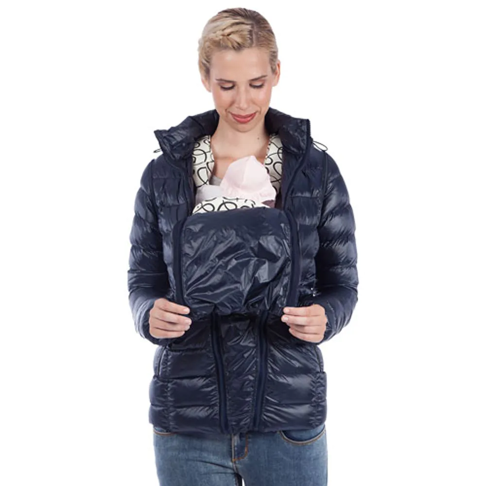 Modern Eternity Lola Down Maternity Jacket - Medium - Navy