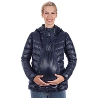 Modern Eternity Lola Lightweight Down Maternity Jacket - Large - Navy