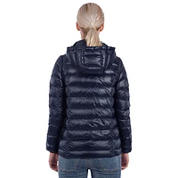 Modern Eternity Lola Lightweight Down Maternity Jacket - Large - Navy