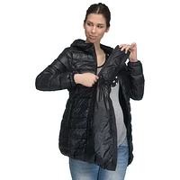 Manteau de maternité en duvet léger Ashley de Modern Eternity - Moyen - Noir