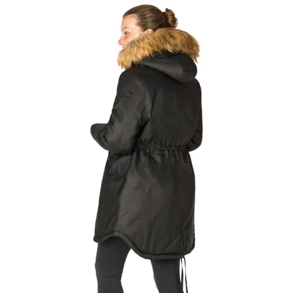 Modern Eternity Sofia Waxed Shell Maternity Parka Coat