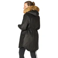 Modern Eternity Sofia Waxed Shell Maternity Parka Coat