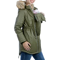 Parka de maternité ciré Sofia de Modern Eternity - Grand - Kaki