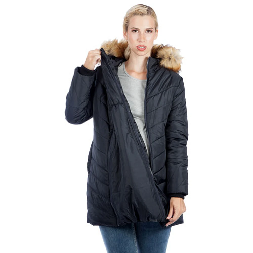 Modern Eternity Lexie Quilted Maternity Puffer Coat