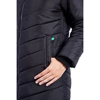 Manteau de maternité matelassé et bouffant Lexie de Modern Eternity - Très grand - Noir