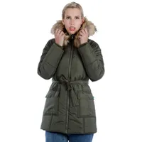 Modern Eternity Rachel 3-in-1 Maternity Puffer Coat - X Small - Khaki Green