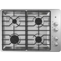 GE 30" 4-Burner Gas Cooktop (JGP3030SLSS) - Stainless Steel