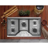 GE 36" 5-Burner Gas Cooktop (JGP5036SLSS) - Stainless Steel