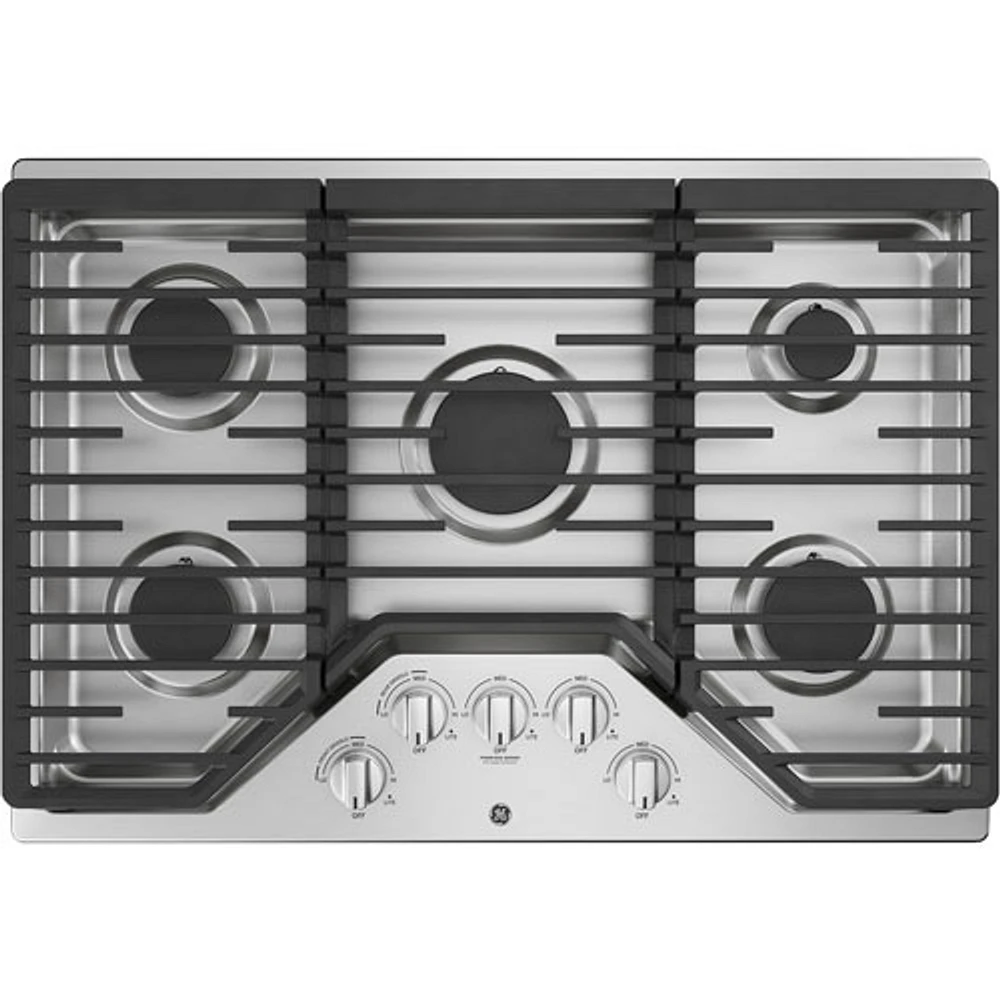 GE 30" 5-Burner Gas Cooktop (JGP5030SLSS) - Stainless Steel