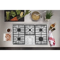 GE 36" 5-Burner Gas Cooktop (JGP3036SLSS) - Stainless Steel