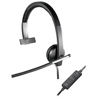 Logitech H650E On-Ear Noise Cancelling Monural Headphones - Black