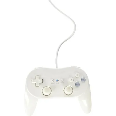 WHITE WII/WII-U (ONLY) PRO CONTROLLER [OLD SKOOL]