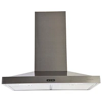 Venmar 30" Wall Mount Range Hood (VCS55030BSL) - Black Stainless Steel