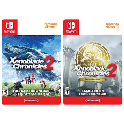 Xenoblade Chronicles 2 et abonnement pour extension (Switch) - Téléchargement numérique