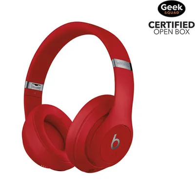 Open Box - Beats by Dr. Dre Studio 3 Over-Ear Sound Isolating Bluetooth Headphones - Red