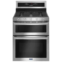 Maytag 30" 6.0 Cu. Ft. Double Oven 5-Burner Freestanding Gas Range (MGT8800FZ) - Stainless Steel