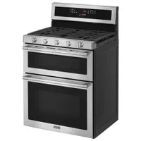 Maytag 30" 6.0 Cu. Ft. Double Oven 5-Burner Freestanding Gas Range (MGT8800FZ) - Stainless Steel