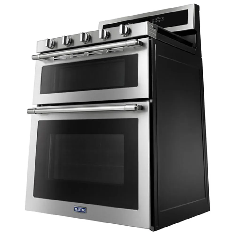 Maytag 30" 6.0 Cu. Ft. Double Oven 5-Burner Freestanding Gas Range (MGT8800FZ) - Stainless Steel